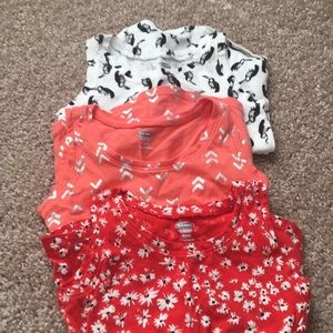 Group of toddler tank tops